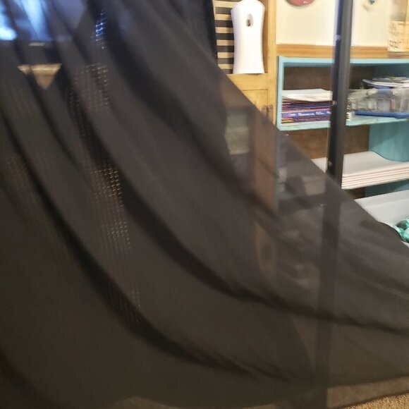 MADISON Black Cardigan Sweater with Sheer back - Picture 10 of 12